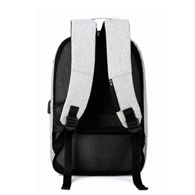 16 inch Men Password Lock Backpack Business Casual Anti-Theft Computer Bag With External USB Port(Wine Red)