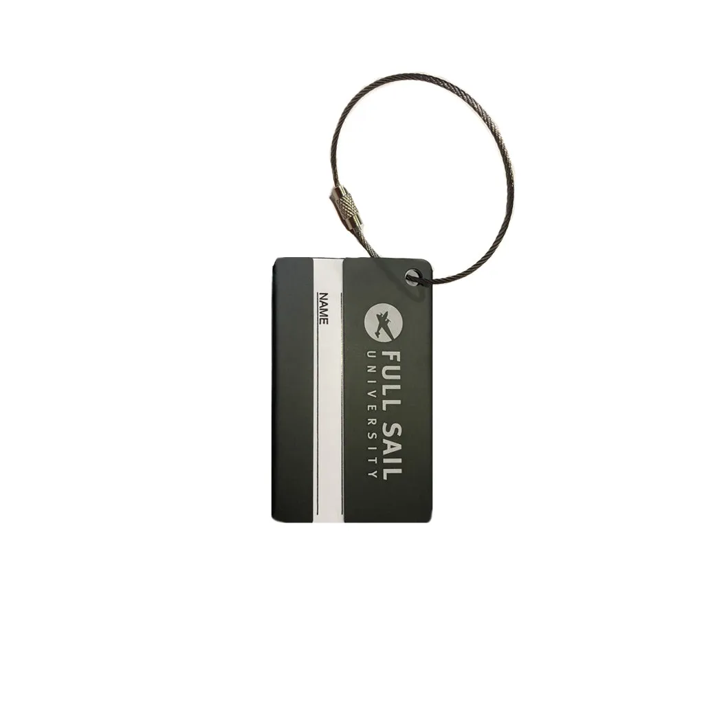 Aluminum Bag Tag - Black