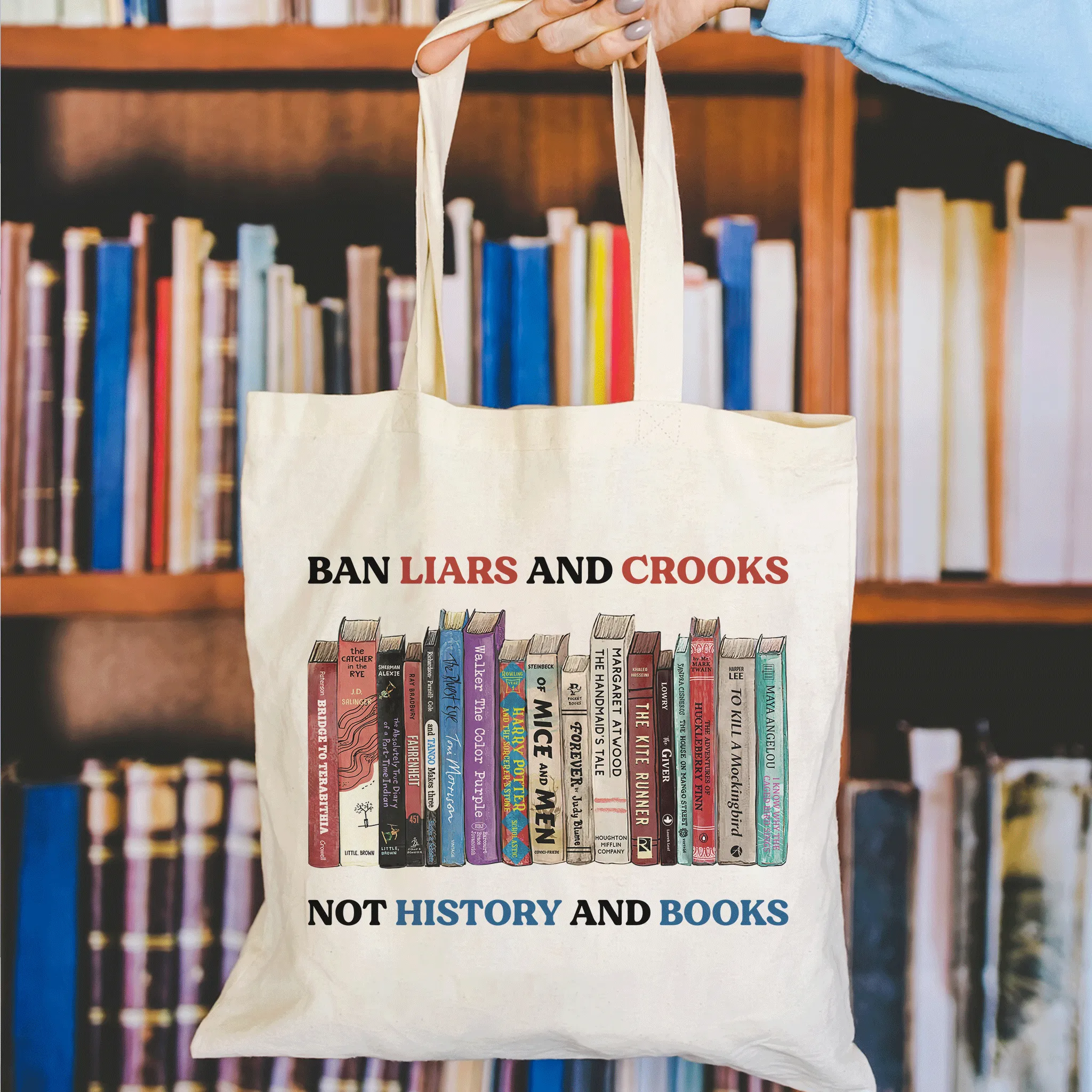 Ban Liars And Crooks Not History And Books Book Lovers Gift TBW231