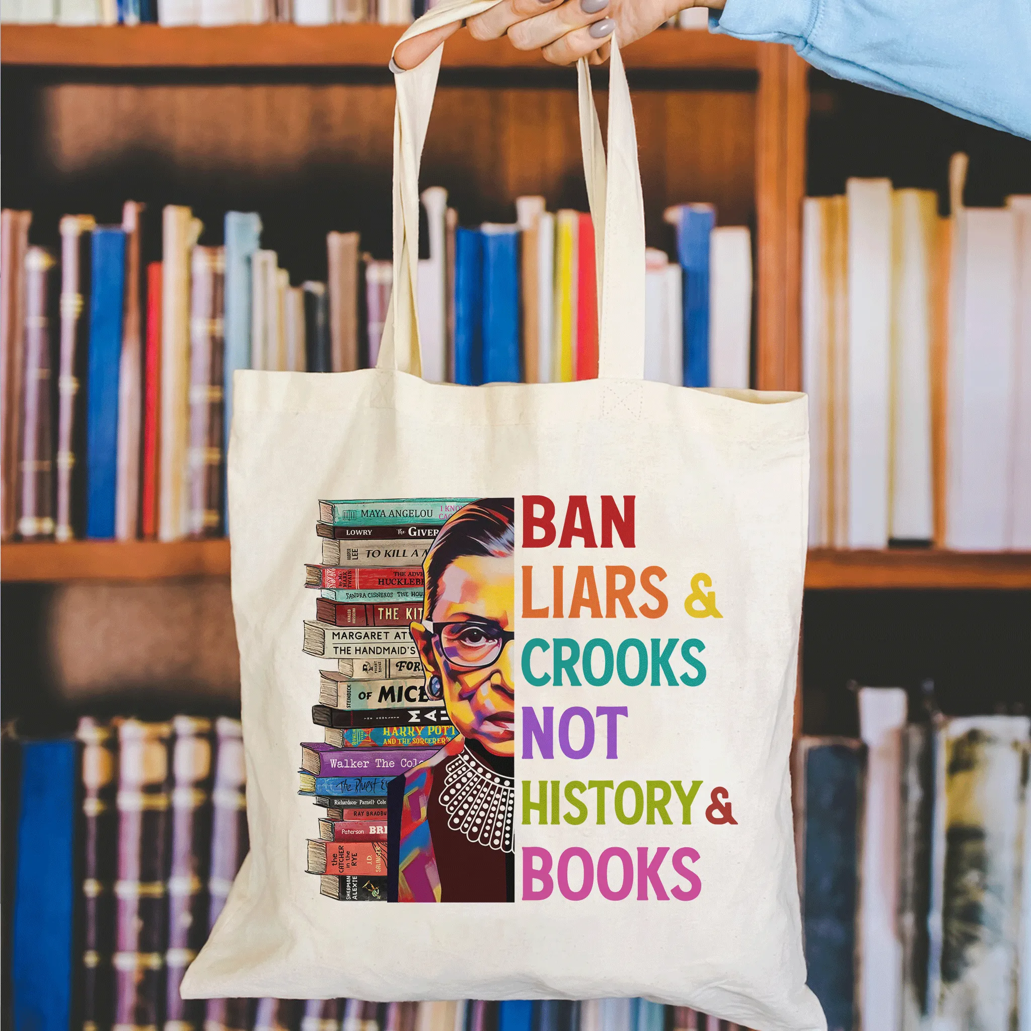 Ban Liars And Crooks Not History And Books Book Lovers Gift TBW313