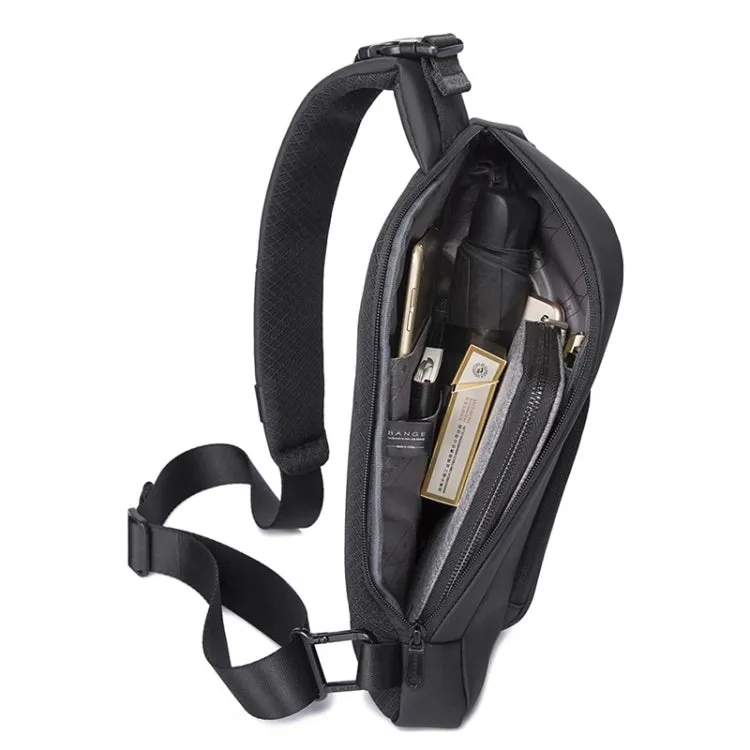 Bange BG-7312 Men Microfiber Leather Crossbody Chest Bag, Size: 35 x 16 x 4cm (Grey)