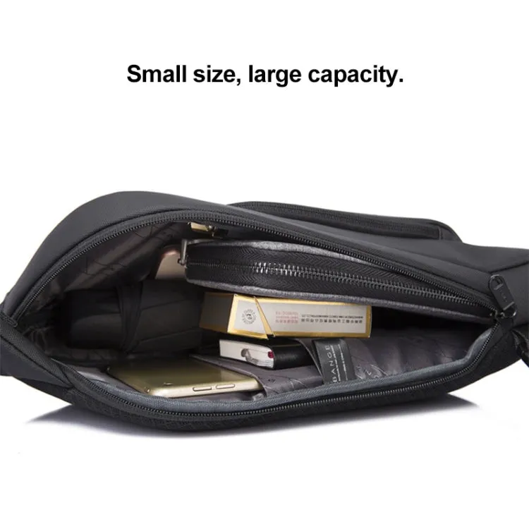 Bange BG-7312 Men Microfiber Leather Crossbody Chest Bag, Size: 35 x 16 x 4cm (Grey)