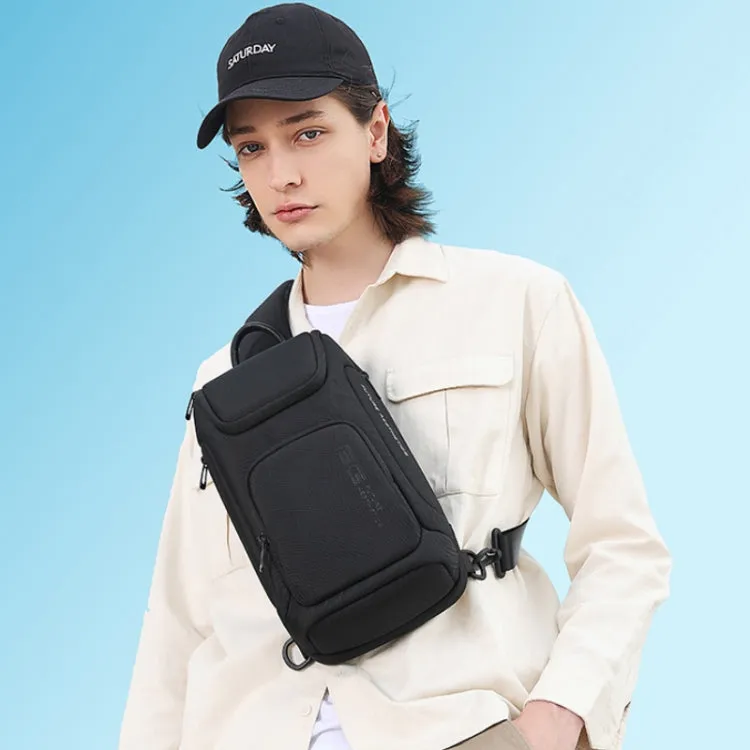 Bange Men Business Chest Bag Light Performance Crossbody Bag(Blue)