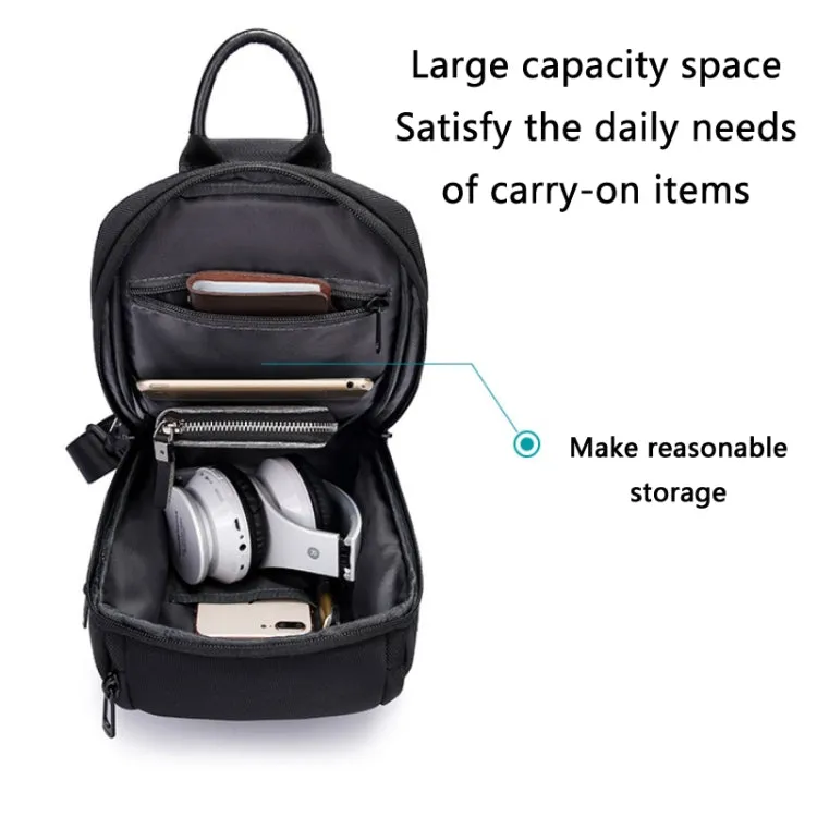Bange Men Business Chest Bag Light Performance Crossbody Bag(Blue)