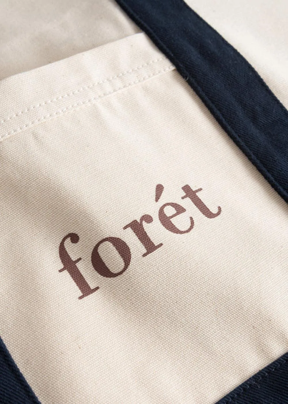 BEACH TOTE - Natural/Navy