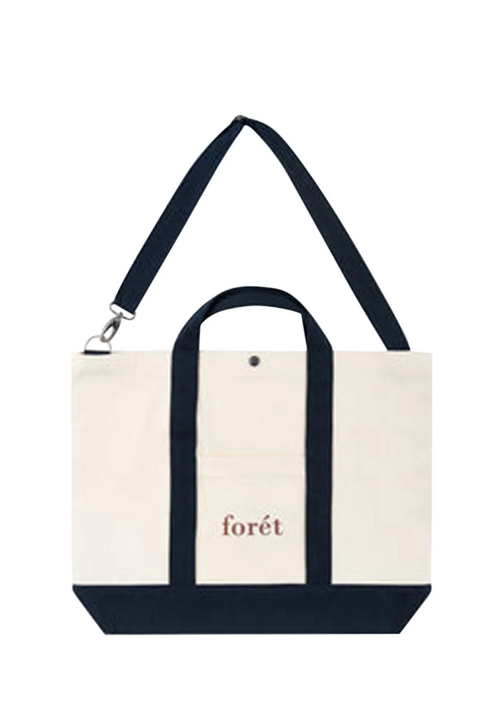 BEACH TOTE - Natural/Navy