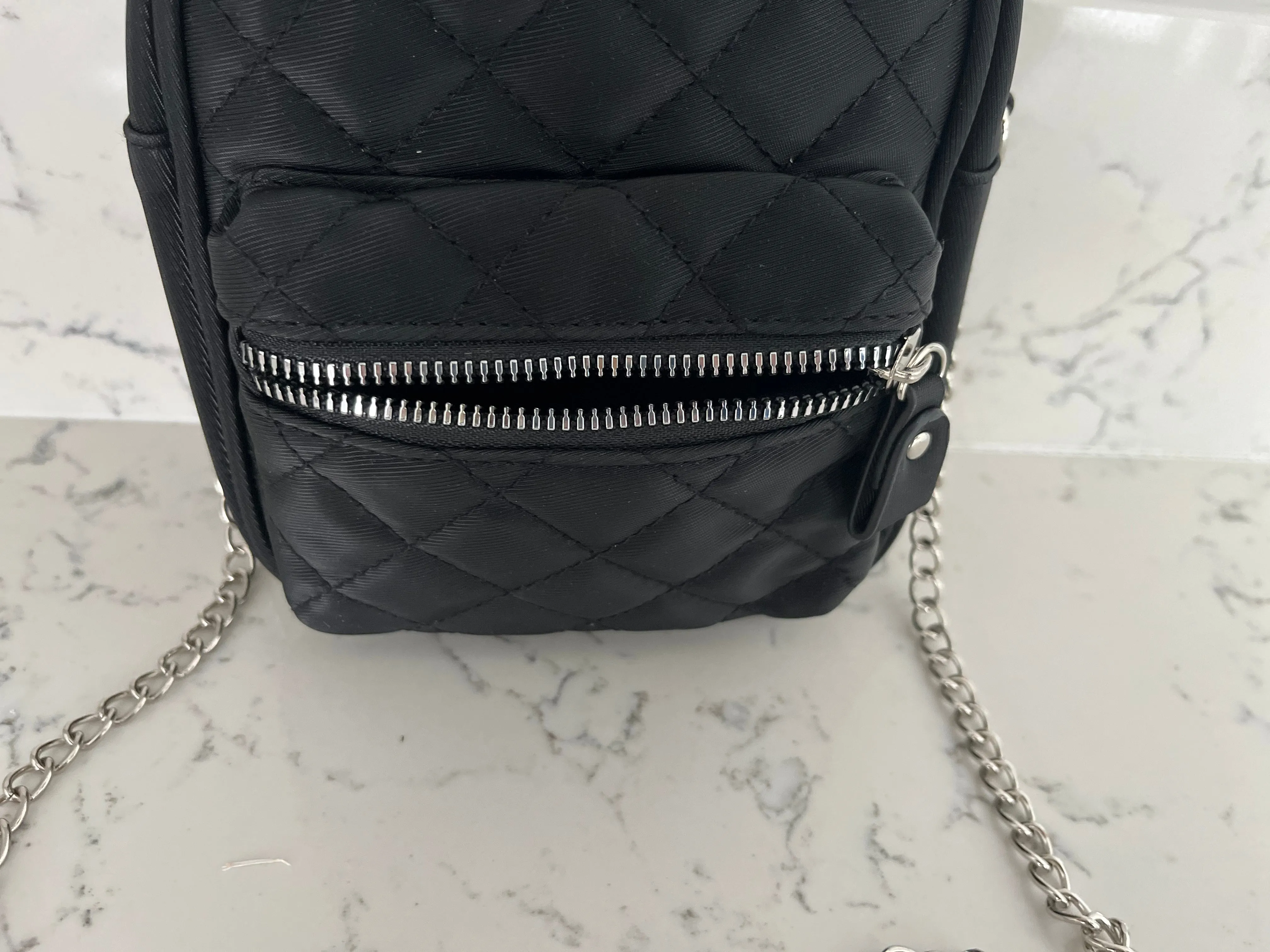 Black Mini Backpack Crossbody Purse