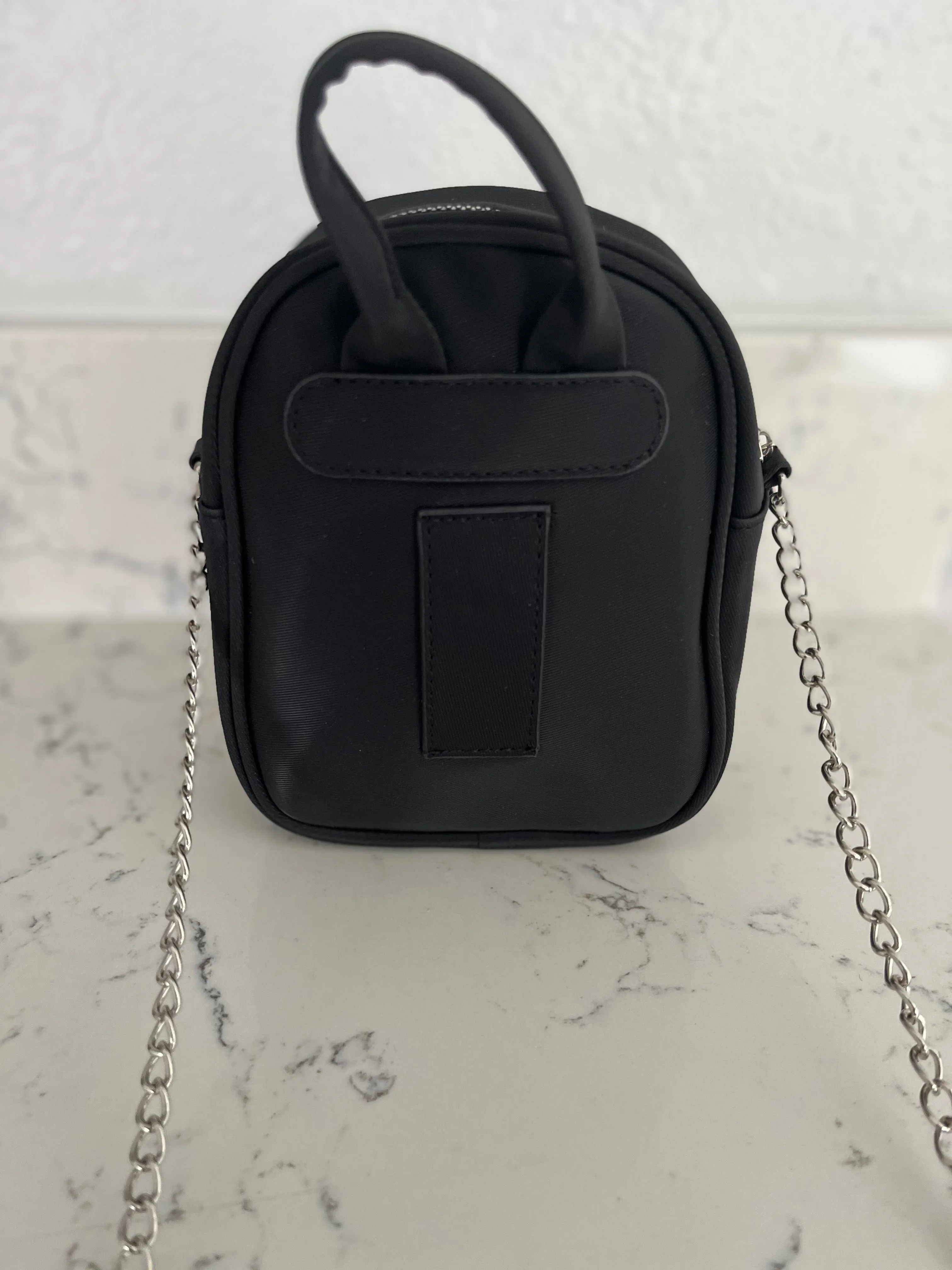 Black Mini Backpack Crossbody Purse