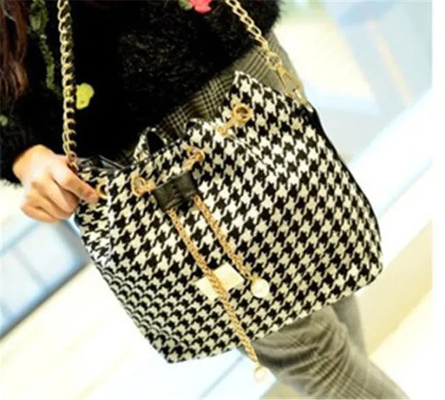 Bohemia Canvas Drawstring Lady Bucket Bag