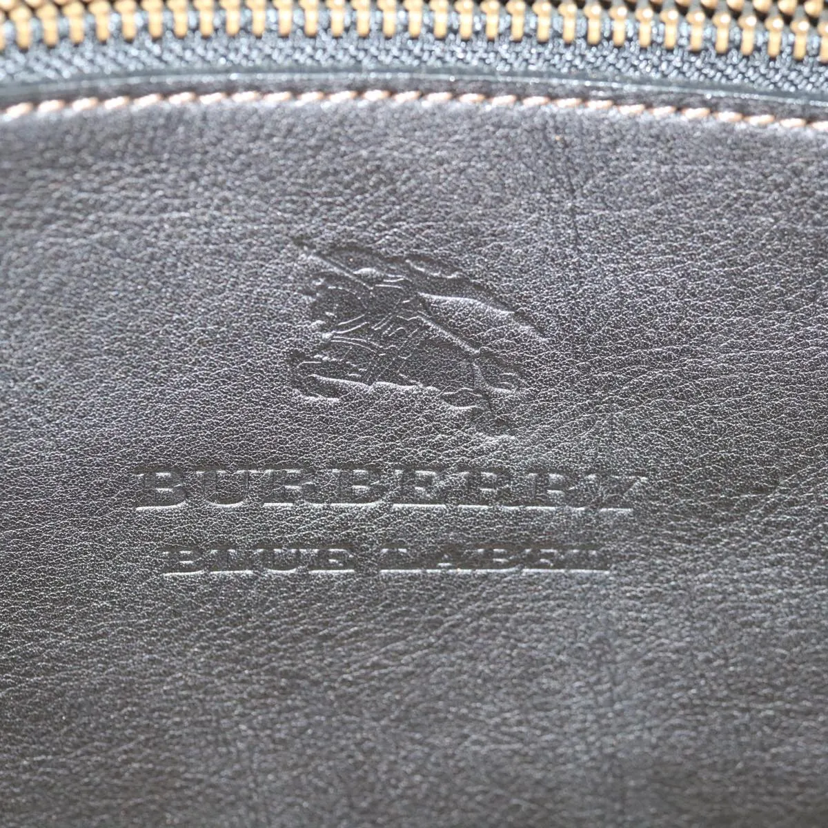 BURBERRY Blue Label Tote Bag Canvas White Black  bs13449