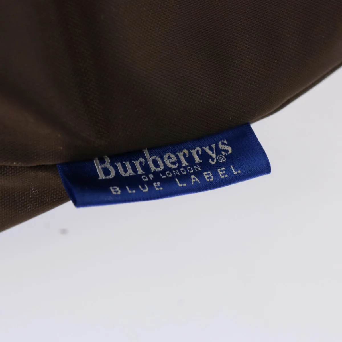 BURBERRYSs Nova Check Blue Label Tote Bag Nylon Brown  mr010