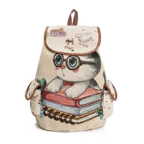Casual Canvas School Backpack