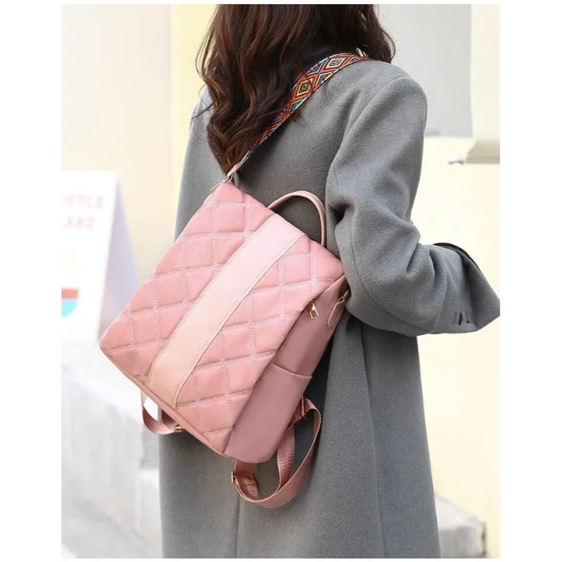 Casual Women's Striped Backpack