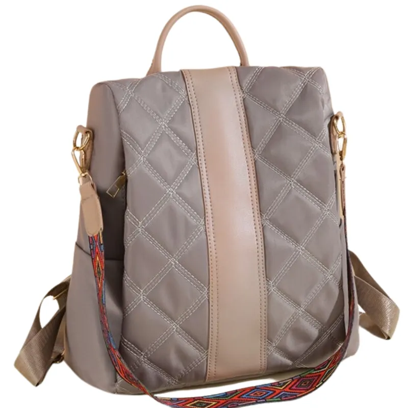 Casual Women's Striped Backpack