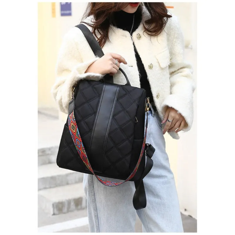 Casual Women's Striped Backpack