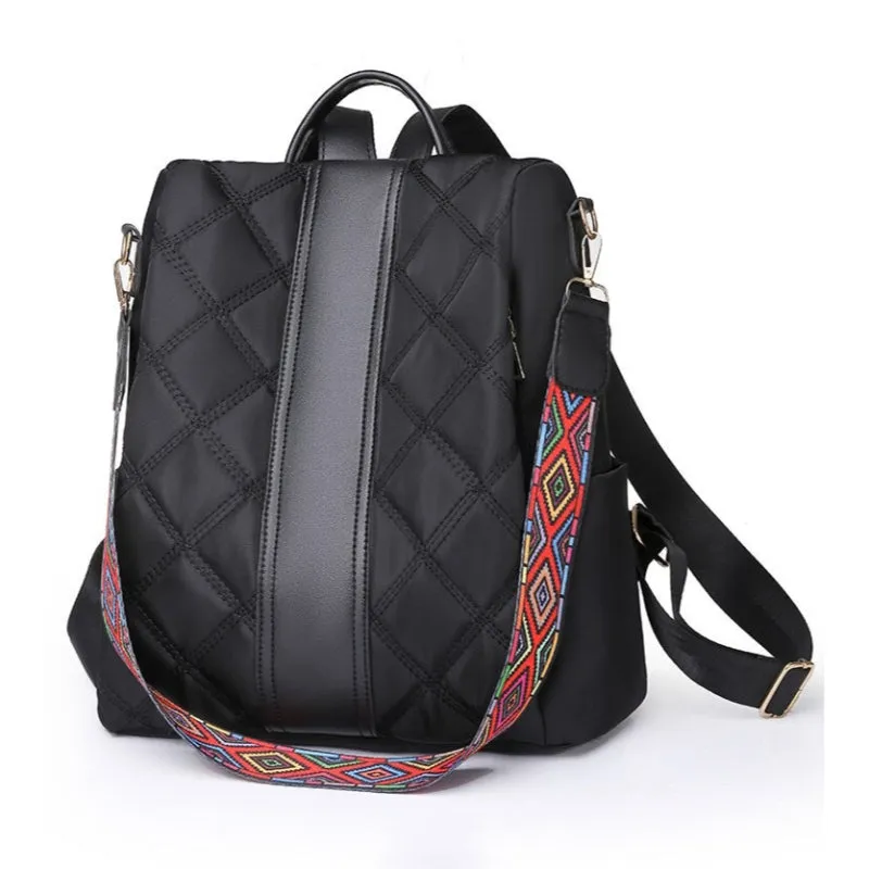 Casual Women's Striped Backpack