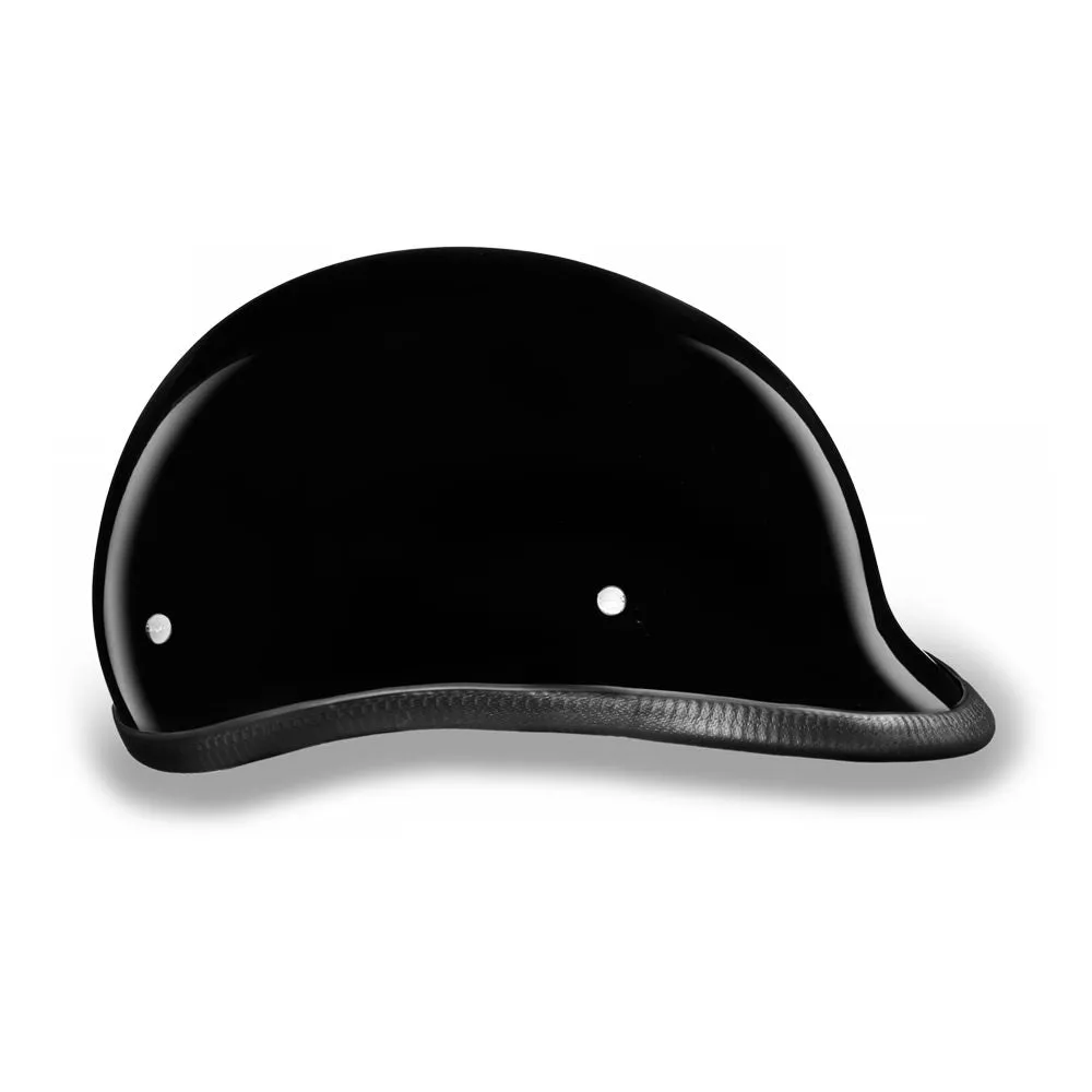 Close Out Clearance Daytona Helmets H1-A ‘Hawk’ Polo Style HI-Gloss Black Half Face Helmet