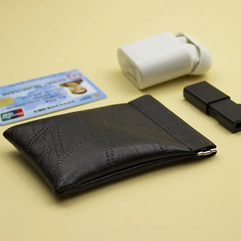 Darianrojas New Fashion Leather Long Pocket Key Wallet Keyring Coin Purse Women Men Small Short Money Change Bag Little Card Holder