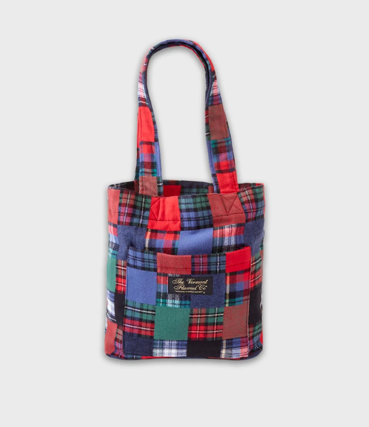 Flannel Tote Bag - Patchwork