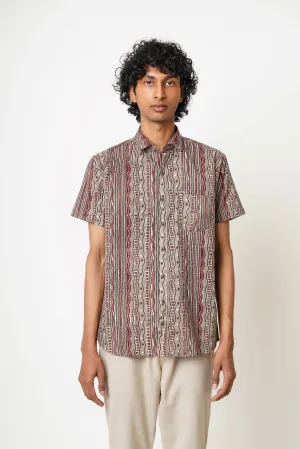 Hand Block Men's Half Sleeves Shirt