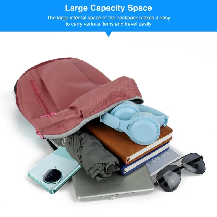 HAWEEL Large Capacity Multifunctional Backpack Portable Lightweight Bag (Pink)