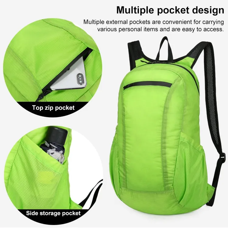 HAWEEL Portable Foldable Waterproof Backpack Folding Bag (Black)