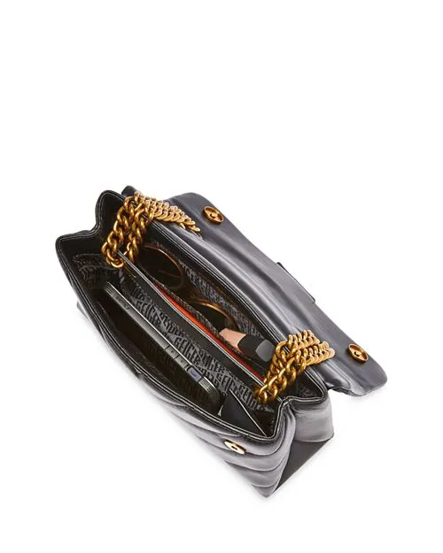 Kensington KURT GEIGER LONDON Leather Crossbody Bag, Black