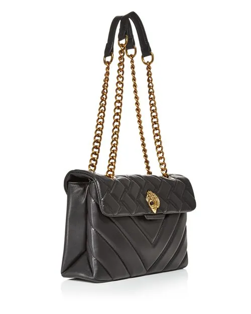 Kensington KURT GEIGER LONDON Leather Crossbody Bag, Black