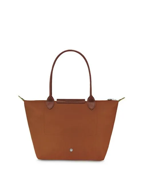 Le Pliage Medium Green Shoulder Bag Made from Longchamp Recycled Material , color Brown