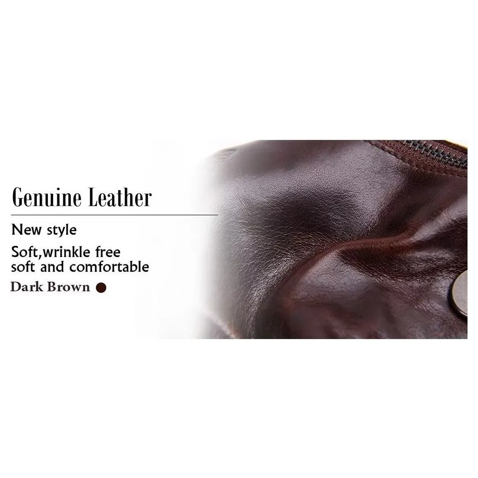 Luxury Cowhide Leather Men's Key Bag