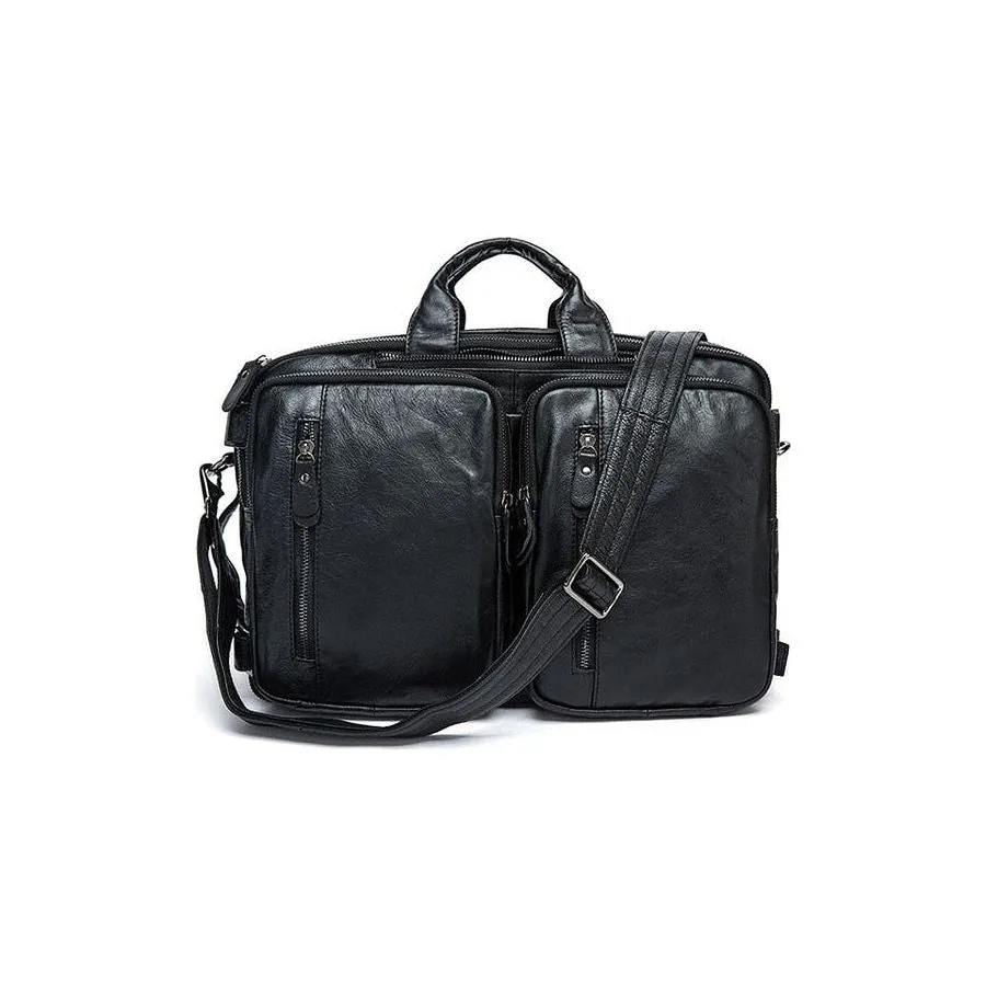 Luxury Exotic Leather Travel Laptop Backpack