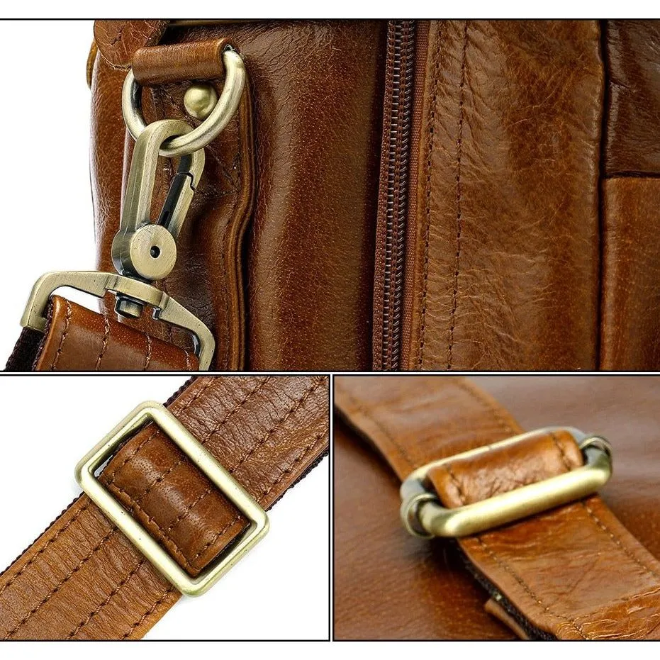 Luxury Exotic Leather Travel Laptop Backpack