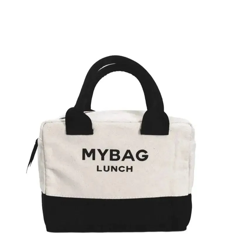 Maryann Bag/ Lunch Bag 2 White Black