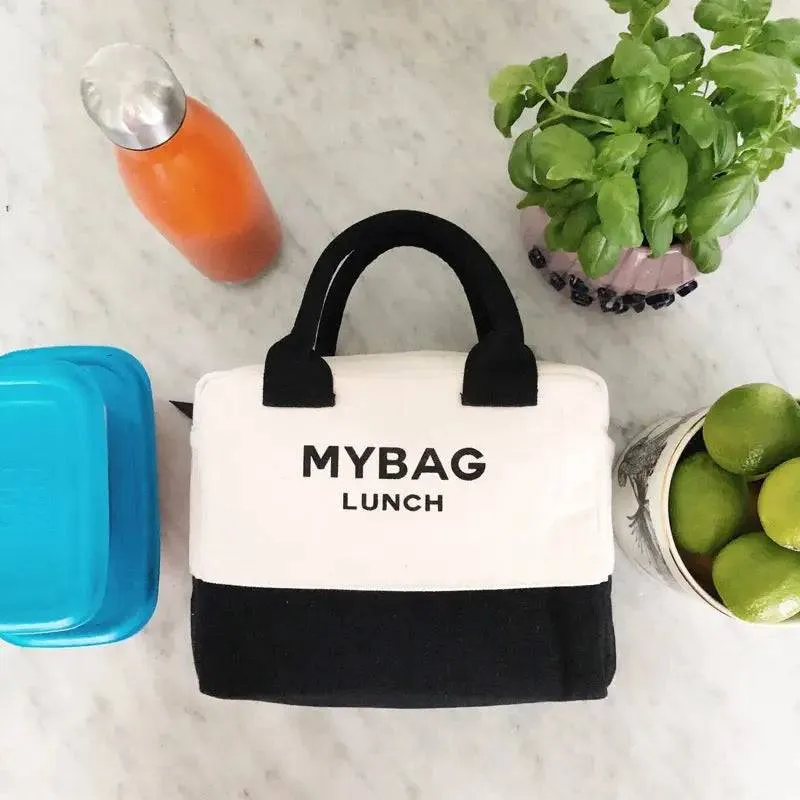 Maryann Bag/ Lunch Bag 2 White Black
