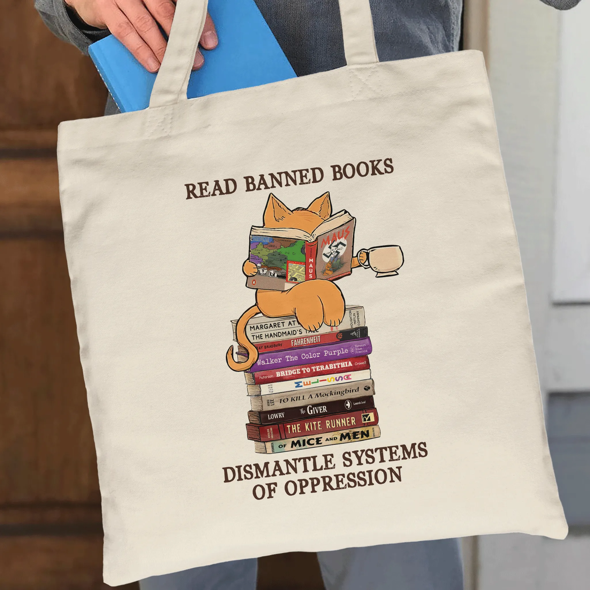 Maus Read Banned Books Dismantle Systems Of Oppression Book Lovers Gift TBW217