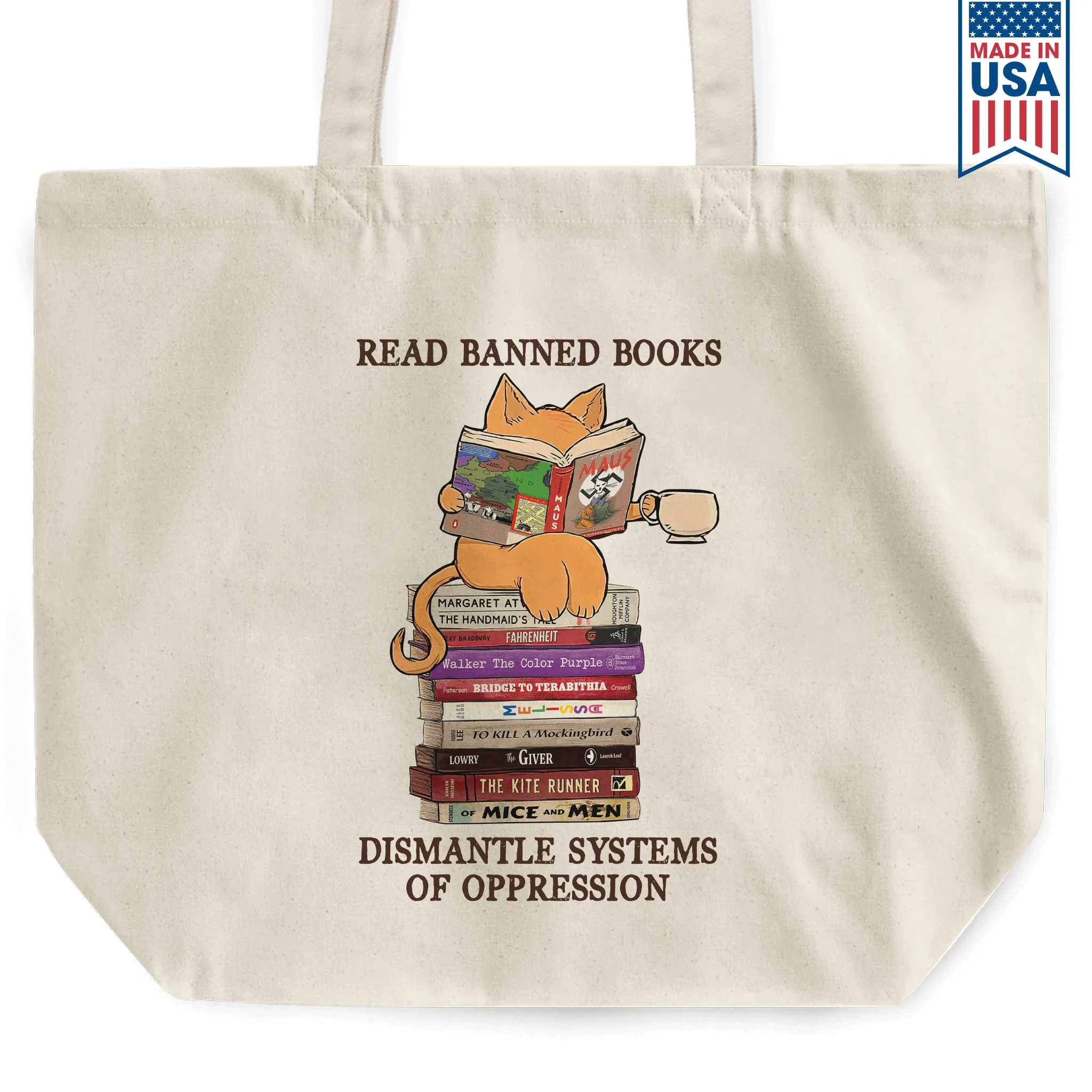 Maus Read Banned Books Dismantle Systems Of Oppression Book Lovers Gift TBW217