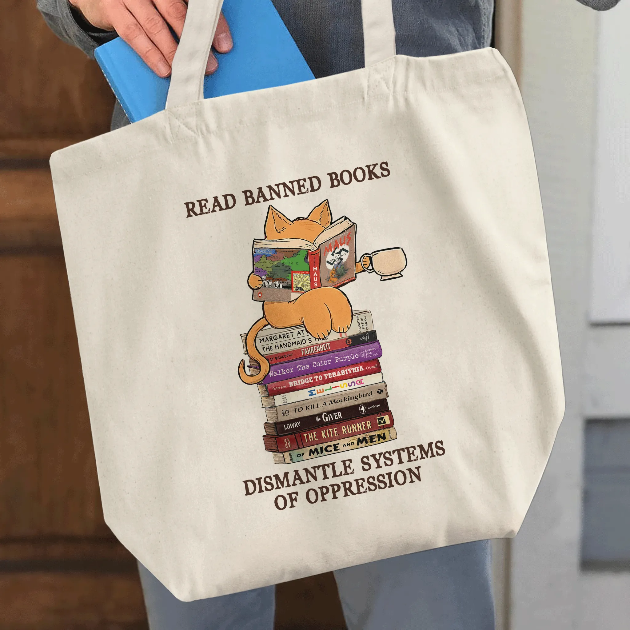 Maus Read Banned Books Dismantle Systems Of Oppression Book Lovers Gift TBW217