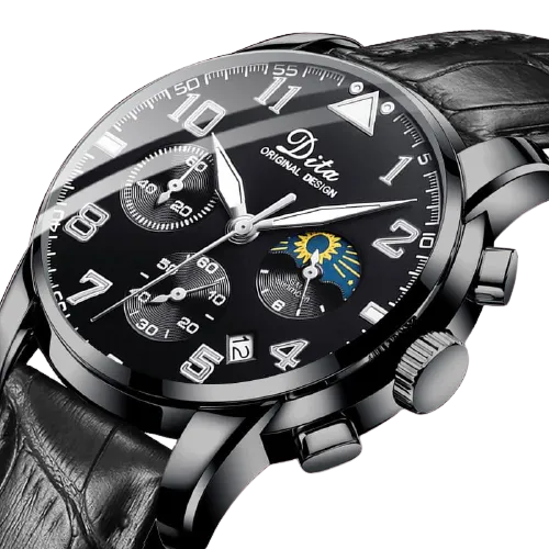 Men Stainless Steel Sports Chronograph Quartz Watches