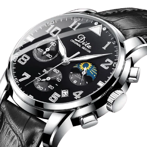 Men Stainless Steel Sports Chronograph Quartz Watches
