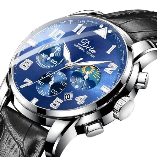 Men Stainless Steel Sports Chronograph Quartz Watches