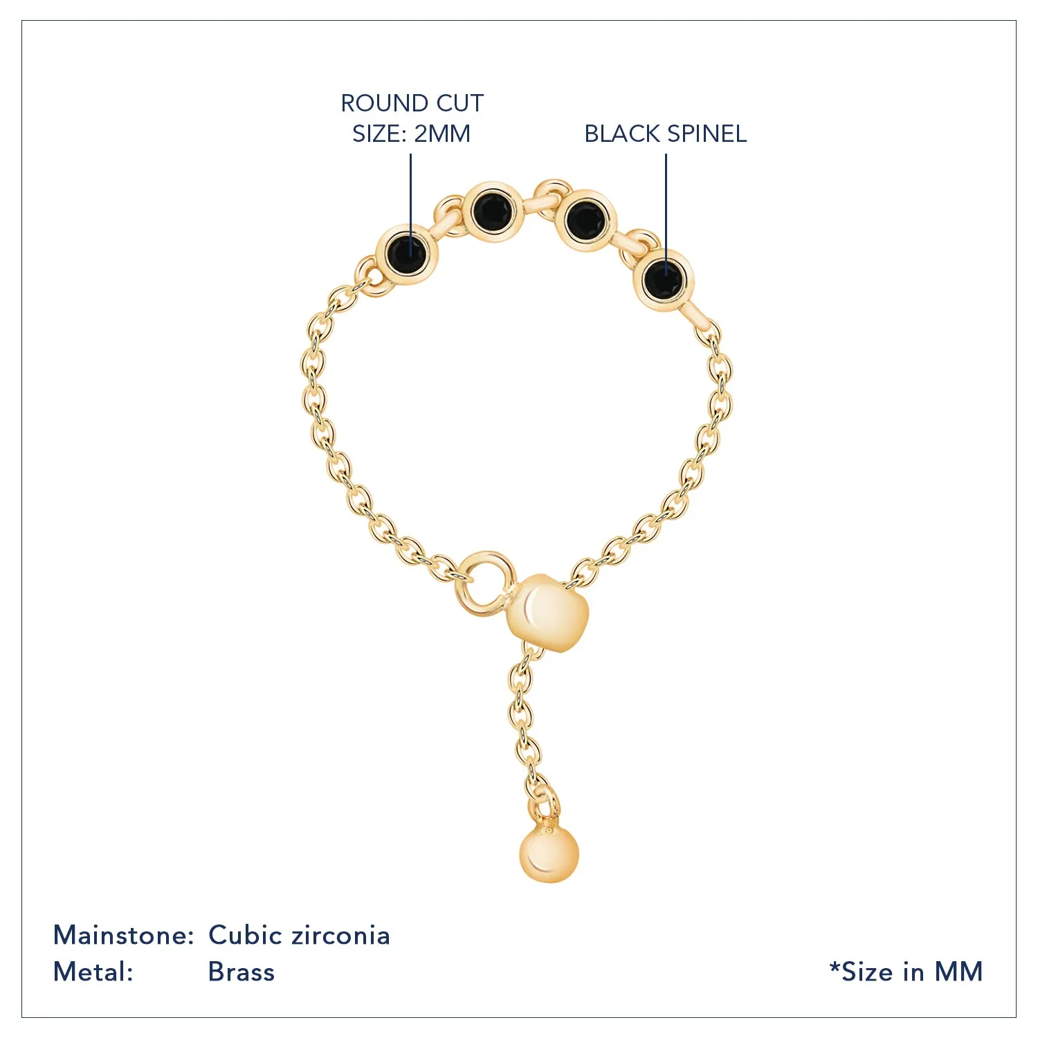 Mini Bezel Bolo Ring