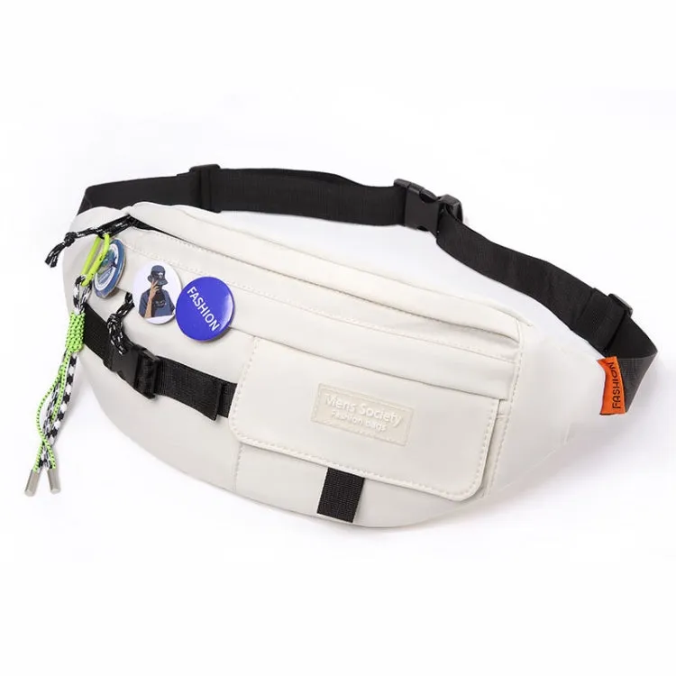 Multifunctional Chest Bag Shoulder Messenger Bag, Model: White Badge Lanyard