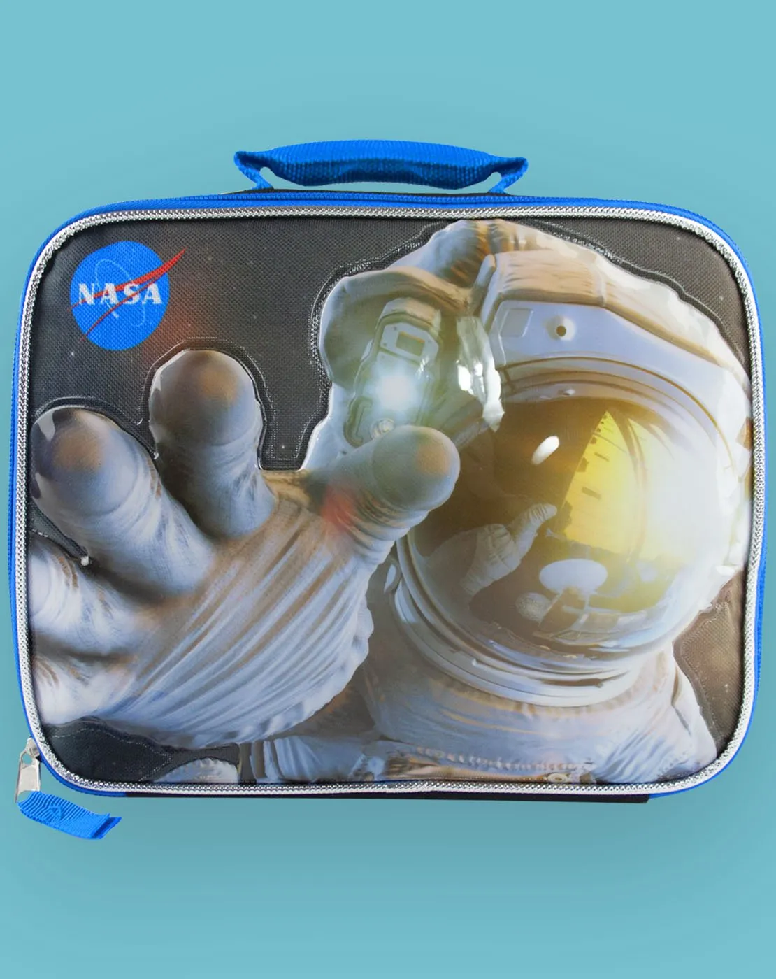 NASA Space Astronaut Kids/Children's School Zipped Compartment Lunch Box Bag