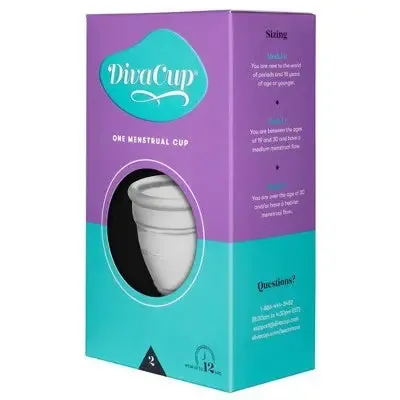 New - The Diva Cup Model 2 Menstrual Cup