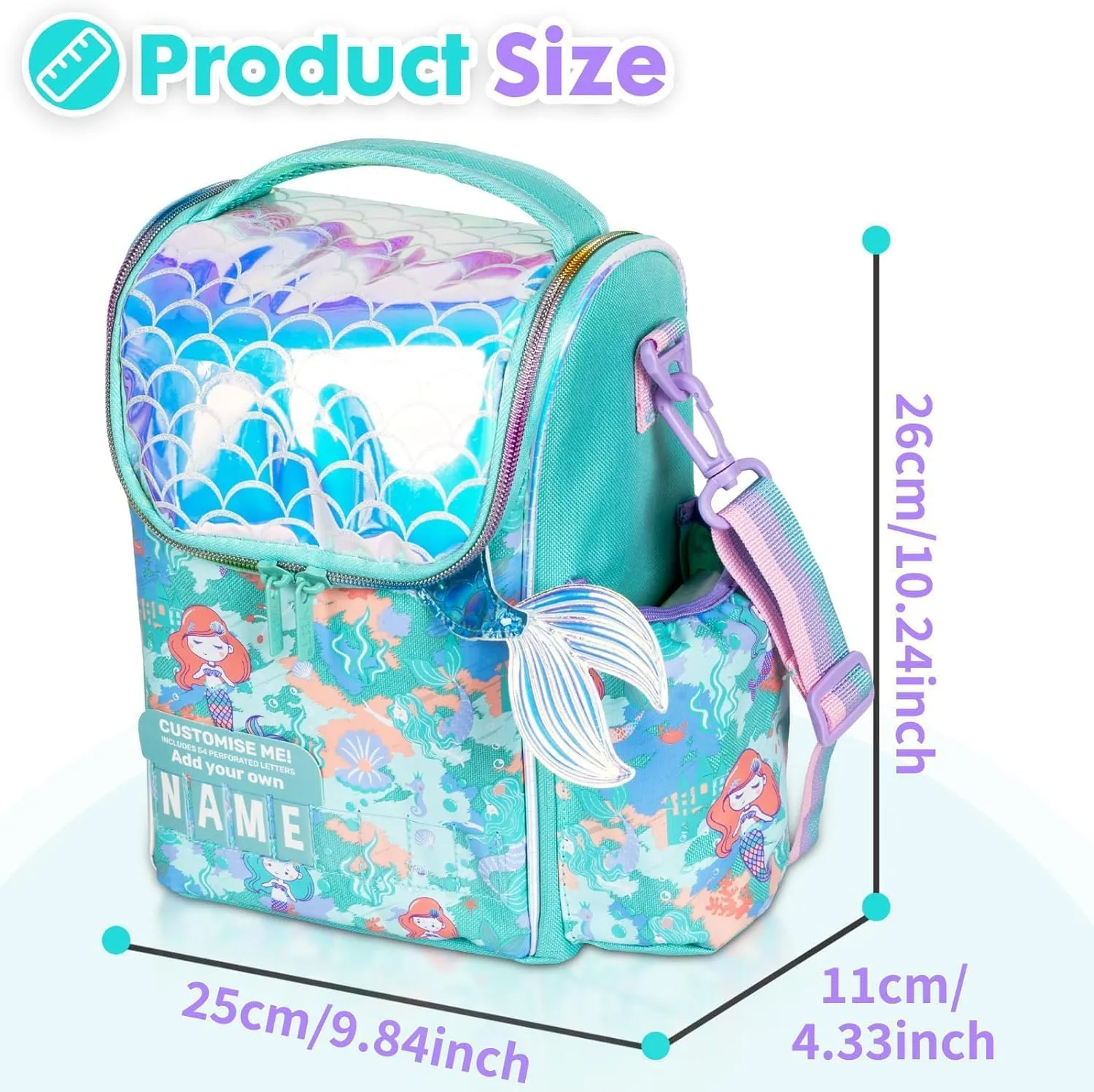 PRODUCTS DOUBLE DECKER COOLER INSULATED LUNCH BAG FOR BOYS & GIRLS&MEN&WOMEN WITH ADJUSTABLE STRAP VERTICLE LUNCH BAG FOR SCHOOL
