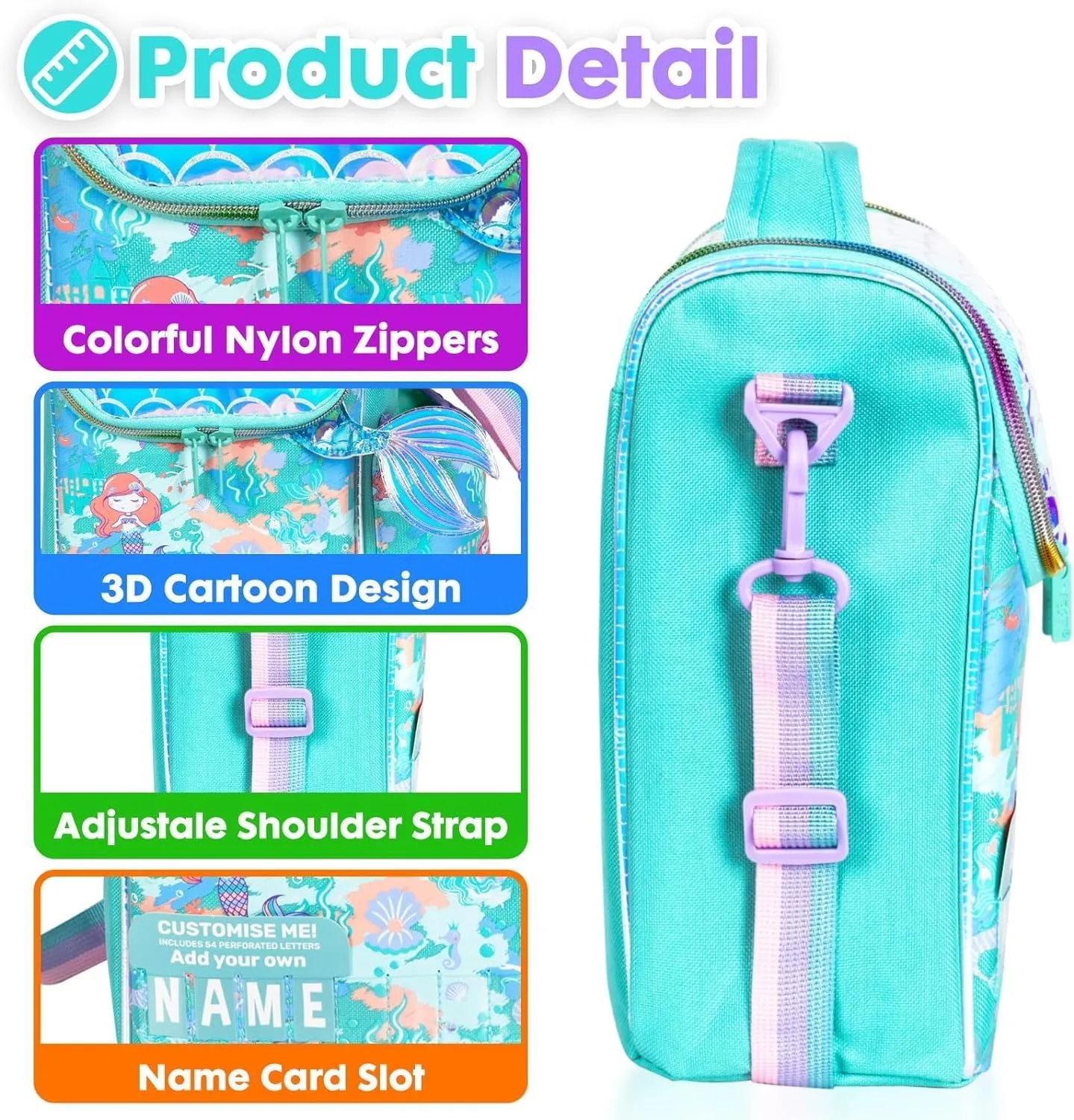 PRODUCTS DOUBLE DECKER COOLER INSULATED LUNCH BAG FOR BOYS & GIRLS&MEN&WOMEN WITH ADJUSTABLE STRAP VERTICLE LUNCH BAG FOR SCHOOL