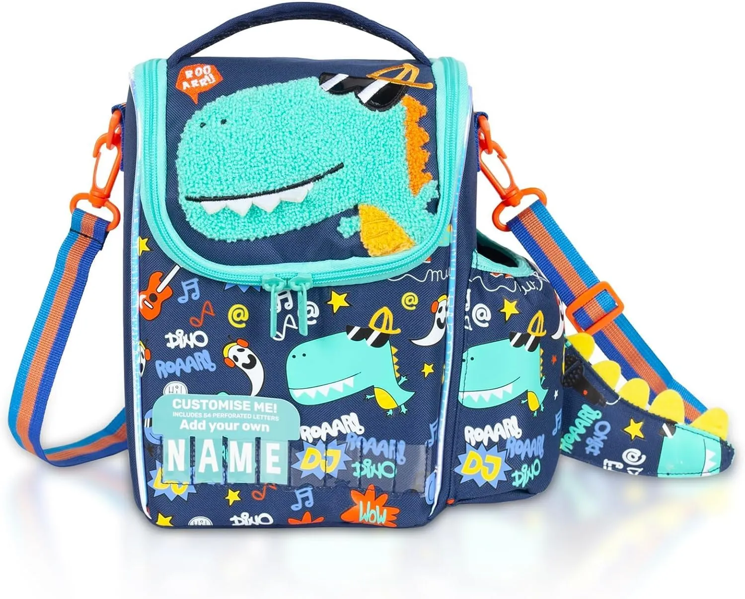 PRODUCTS DOUBLE DECKER COOLER INSULATED LUNCH BAG FOR BOYS & GIRLS&MEN&WOMEN WITH ADJUSTABLE STRAP VERTICLE LUNCH BAG FOR SCHOOL