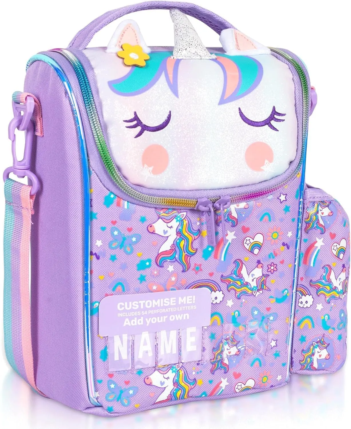 PRODUCTS DOUBLE DECKER COOLER INSULATED LUNCH BAG FOR BOYS & GIRLS&MEN&WOMEN WITH ADJUSTABLE STRAP VERTICLE LUNCH BAG FOR SCHOOL