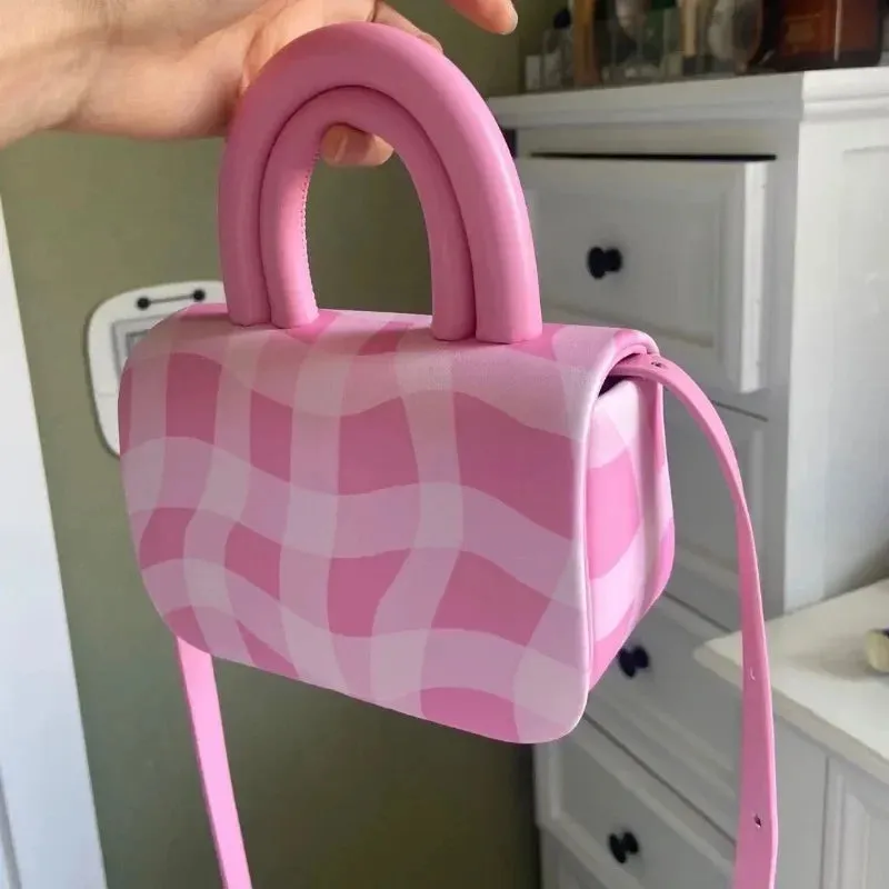 TAVIMART  -  2024 New Women Fashion Fairy Plaid Shoulder Bag All Match Elegant Office Lady Handbag Casual Y2k Aesthetic Trendy Crossbody Bags