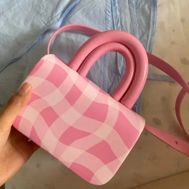 TAVIMART  -  2024 New Women Fashion Fairy Plaid Shoulder Bag All Match Elegant Office Lady Handbag Casual Y2k Aesthetic Trendy Crossbody Bags
